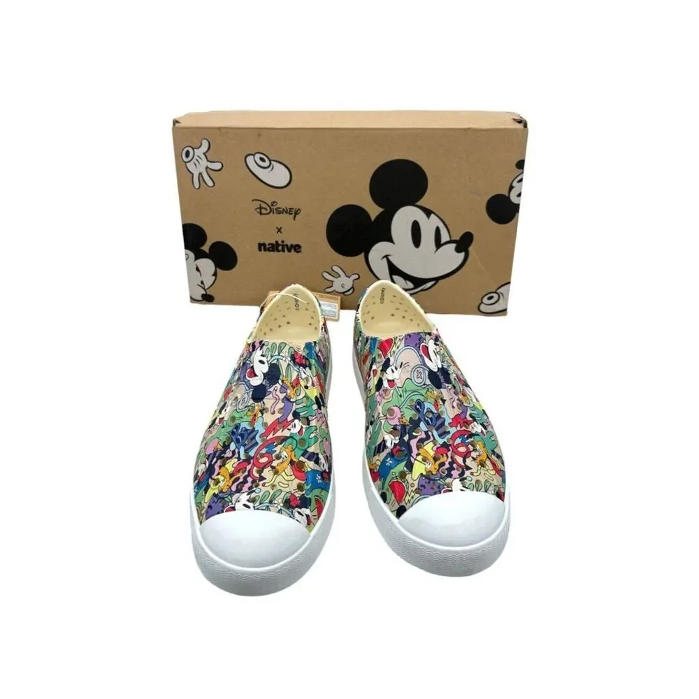 Native Kids X Disney Tropical Mickey Print Kids J4 Jefferson Slip On Shoe